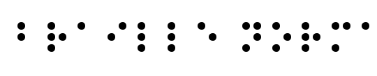 apple braille font